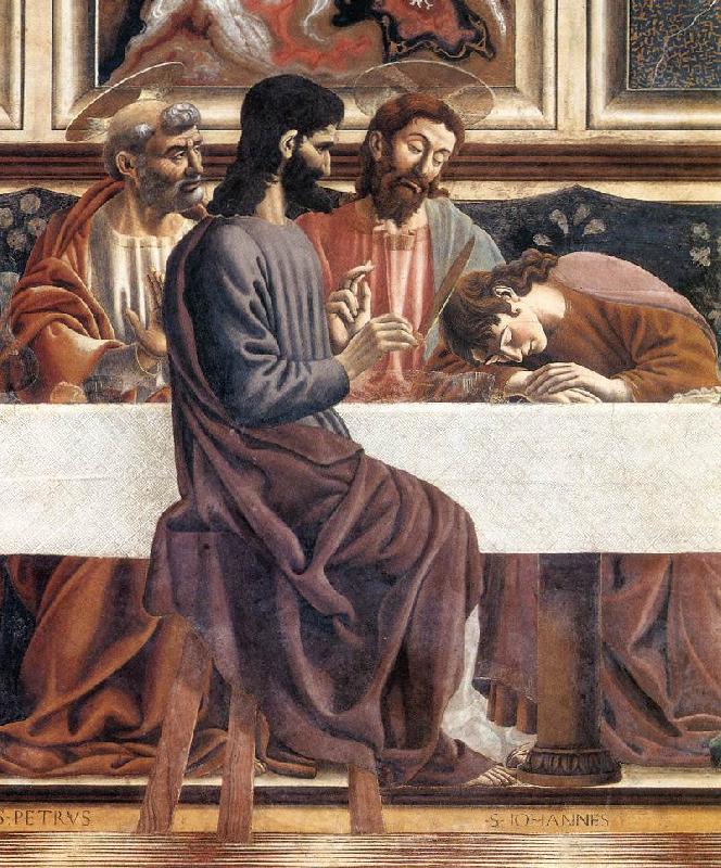 Andrea del Castagno Last Supper (detail)